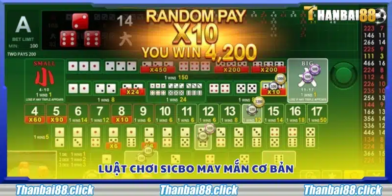 Quy tắc chơi đơn giản của Sicbo may mắn